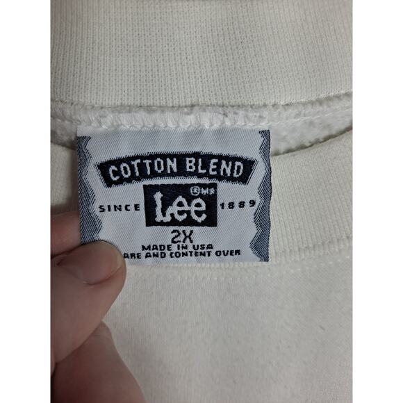 Lee Women's Beige Friendship Hold Together Graphics Front Sweatshirt Size 2X - Picture 6 of 9